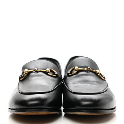 Gucci Lambskin Womens Brixton Horsebit Loafers 37 Black 2 of 8