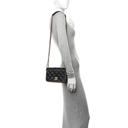 Chanel Caviar Quilted Mini Never Ending Chain Flap Black 2 of 10