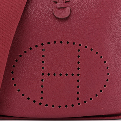 Hermes Taurillon Clemence Evelyne III PM Rubis 8 of 12