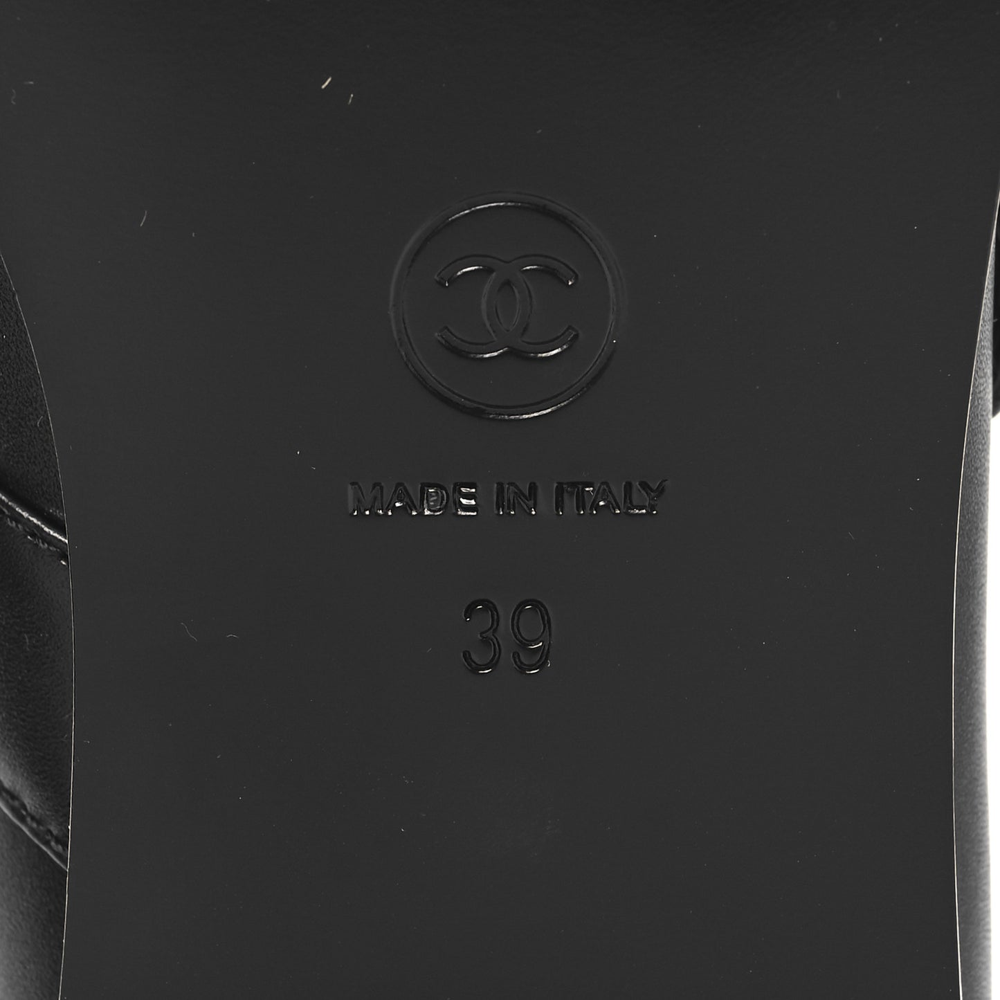 Calfskin Patent Mary Janes Flats 39 Black