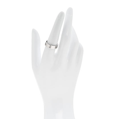 Cartier 18K White Gold 5.5mm LOVE Ring 55 7.25 2 of 4