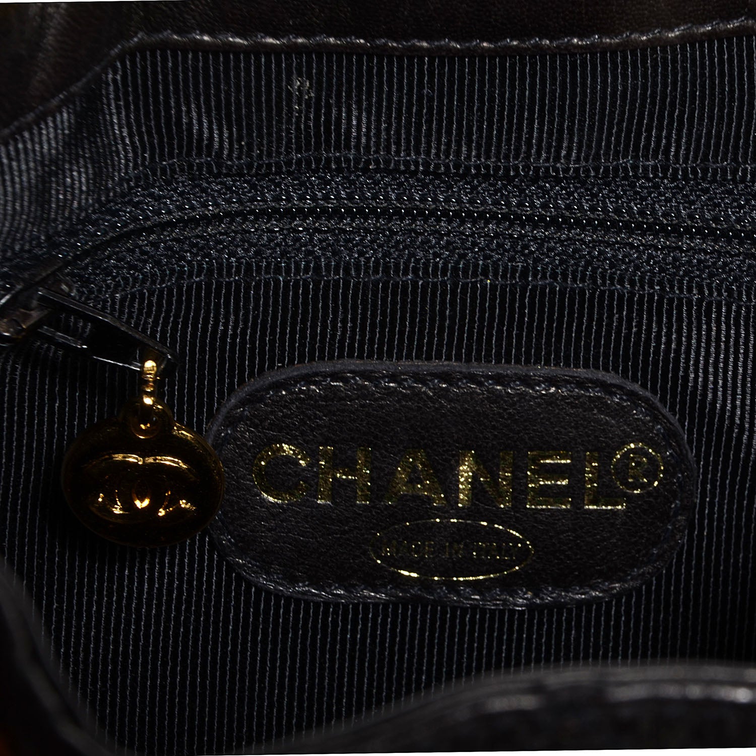 Chanel Lambskin Quilted Drawstring Shoulder Bag Dark Brown 6 of 7