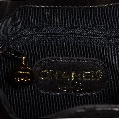 Chanel Lambskin Quilted Drawstring Shoulder Bag Dark Brown 6 of 7
