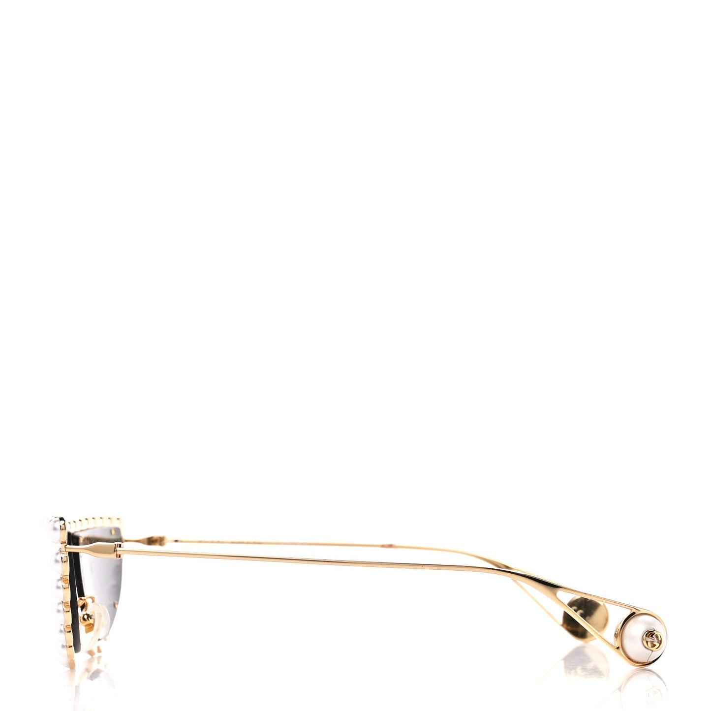 Metal Pearl Cat Eye Sunglasses GG0364S Gold