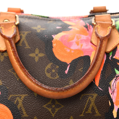 Louis Vuitton Monogram Roses Speedy 30 12 of 15