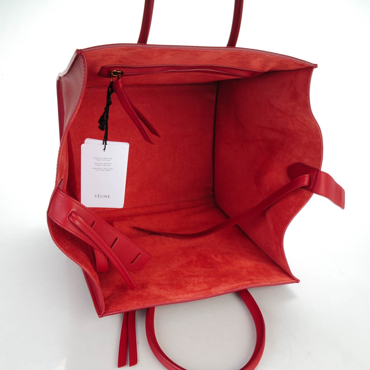 Supple Calfskin Medium Phantom Luggage Red