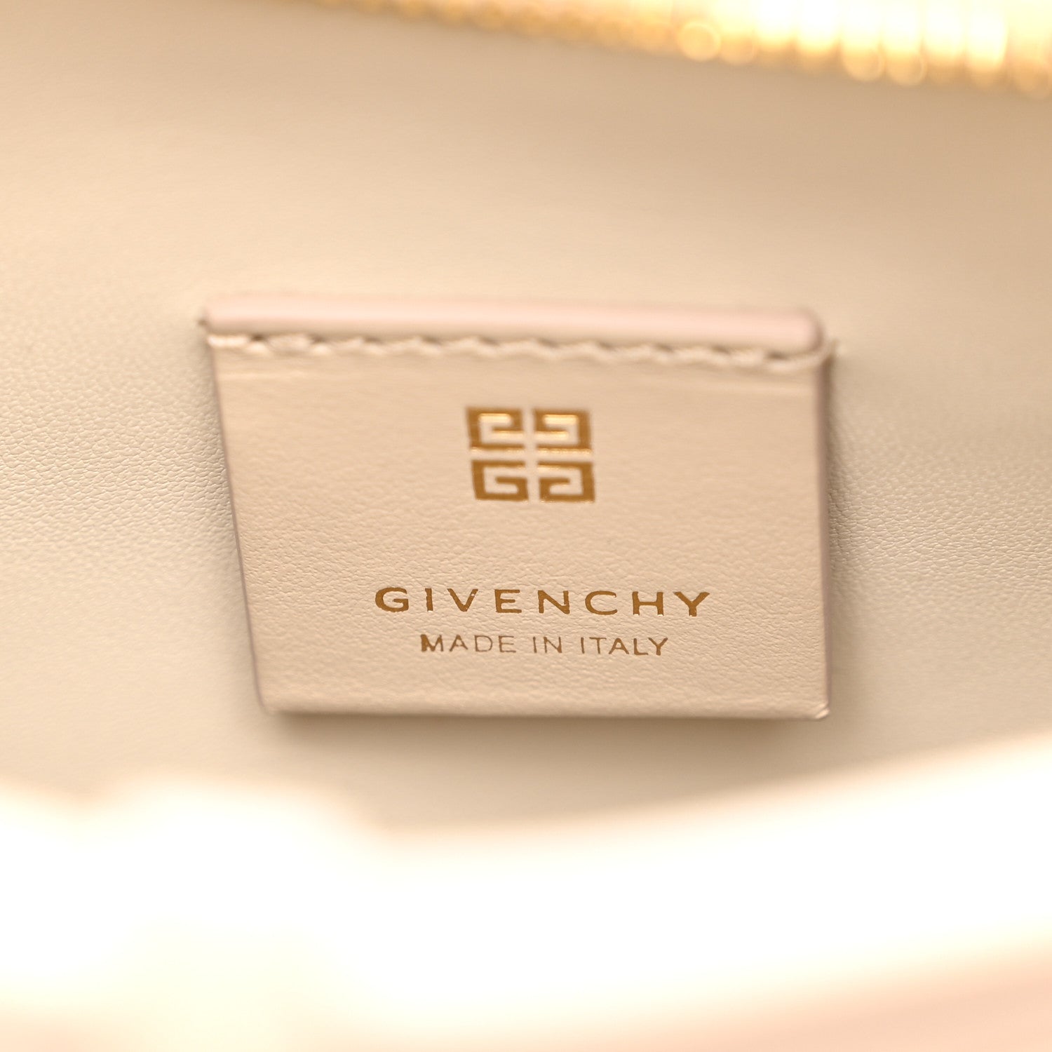 Givenchy Coated Canvas Logo 4G Embossed Small Moon Cut Out Shoulder Bag Natural Beige 6 of 11