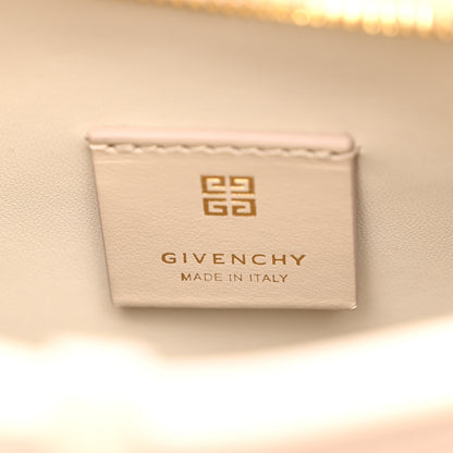 Givenchy Coated Canvas Logo 4G Embossed Small Moon Cut Out Shoulder Bag Natural Beige 6 of 11