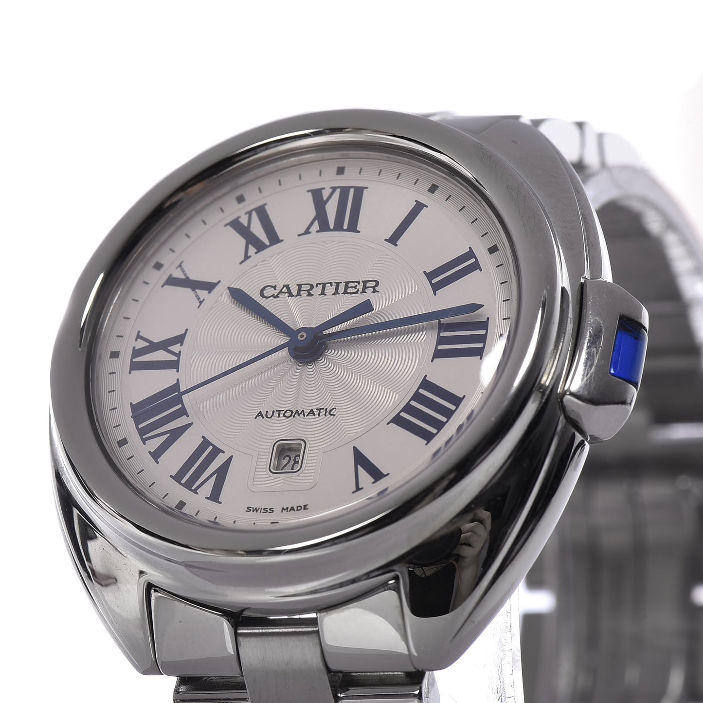 Stainless Steel 31mm Cle De Automatic Watch