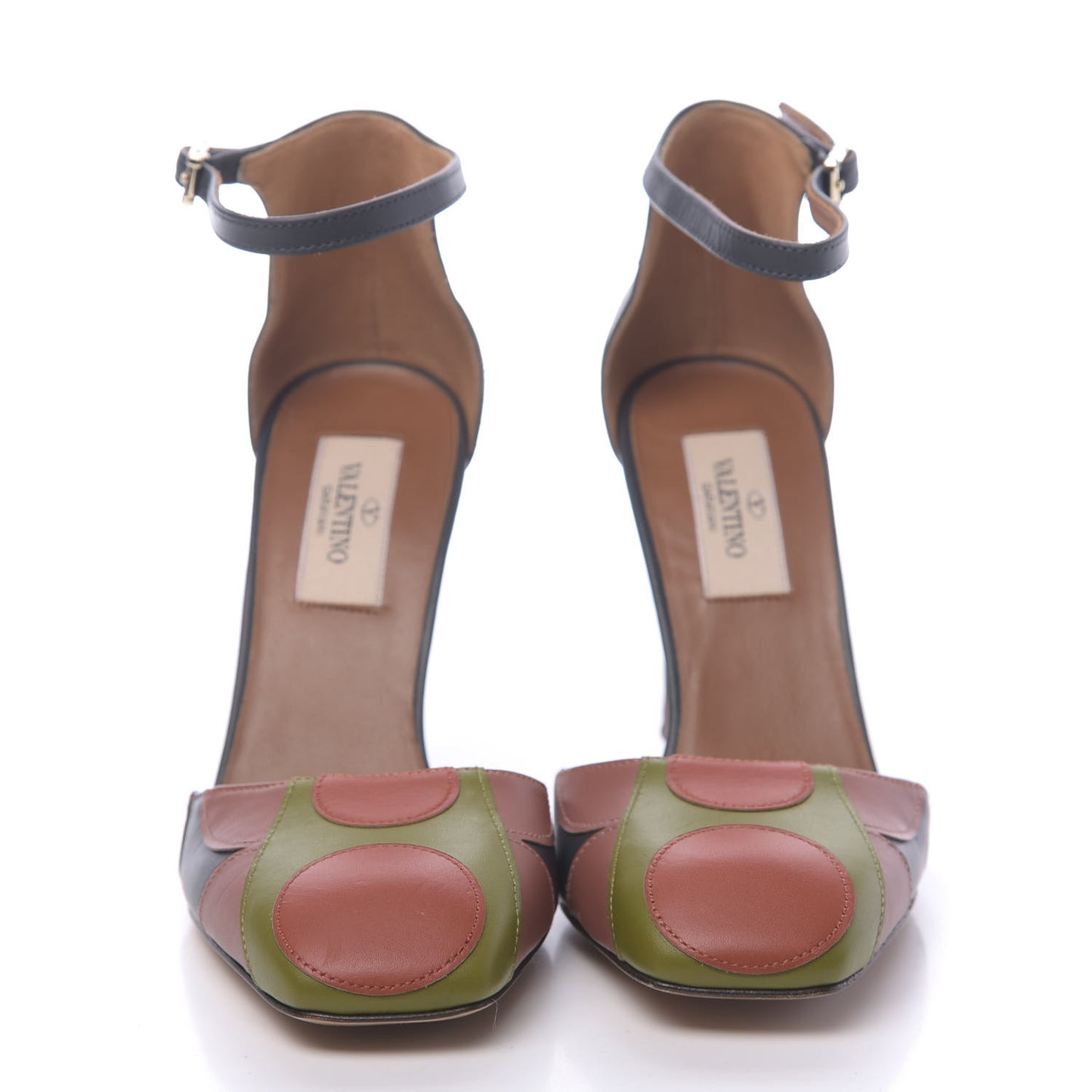 Calfskin Carmen Mary Jane 100mm Pumps 35.5 Multicolor
