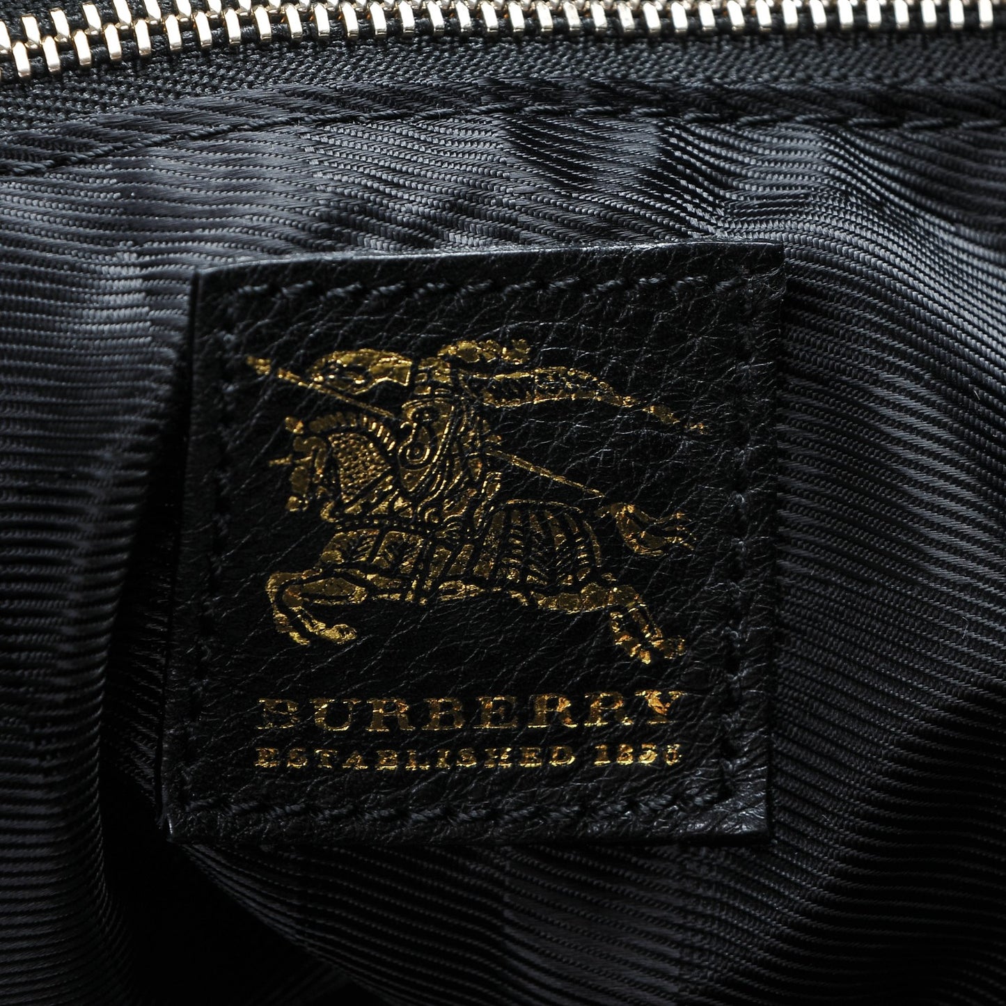 Canvas House Check Woven Tote Black