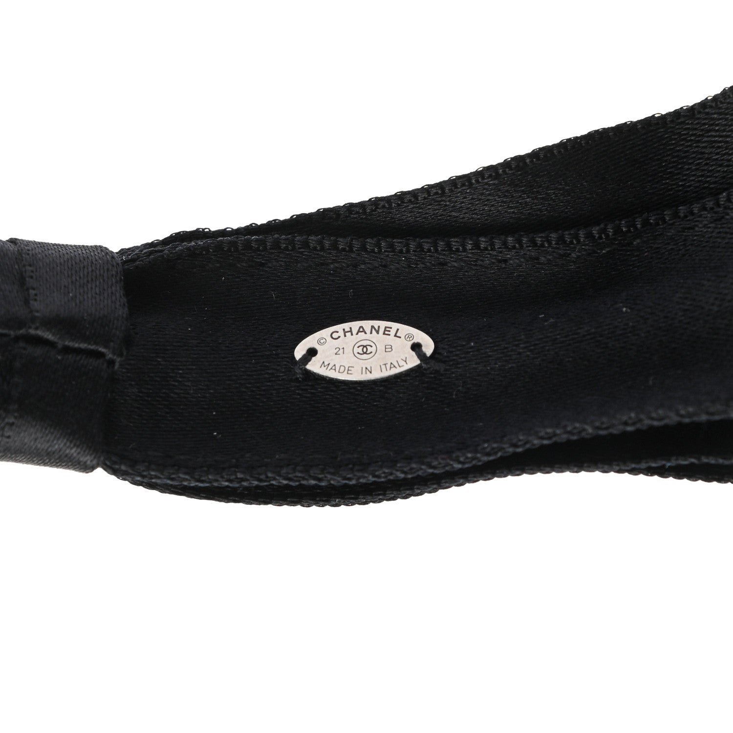 Chanel Silk CC Headband Black 5 of 5