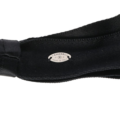 Chanel Silk CC Headband Black 5 of 5