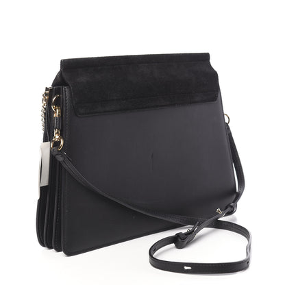 Chloe Suede Calfskin Medium Faye Shoulder Bag Black 3 of 15