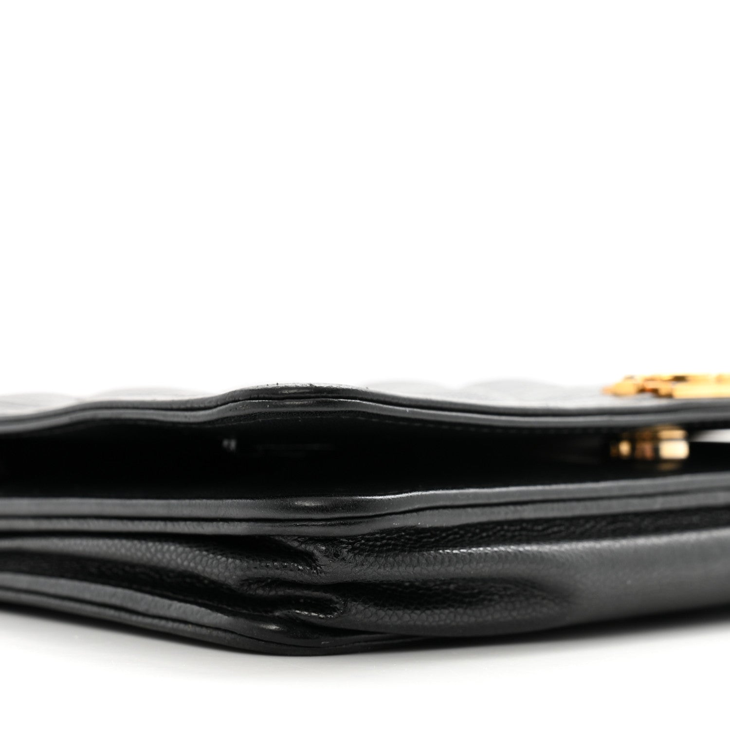 Chanel Caviar Quilted Boy Wallet On Chain WOC Black 10 of 15