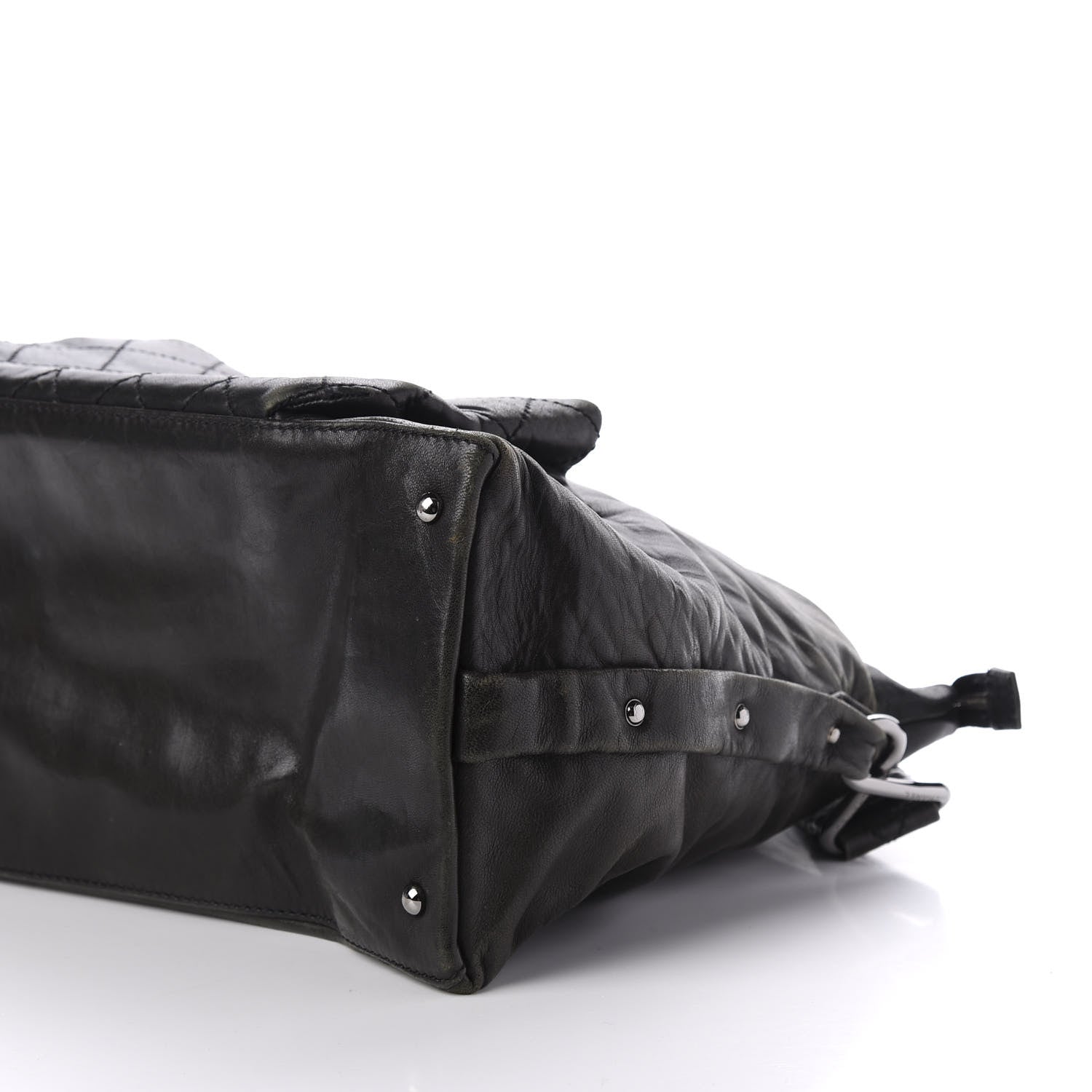 Chanel Lambskin Quilted Mademoiselle Hobo Black 7 of 10