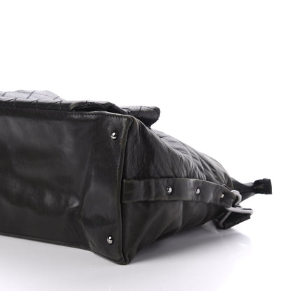 Chanel Lambskin Quilted Mademoiselle Hobo Black 7 of 10