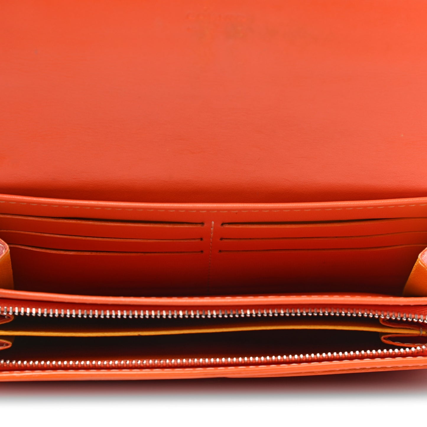 Goyardine Varenne Long Wallet Orange