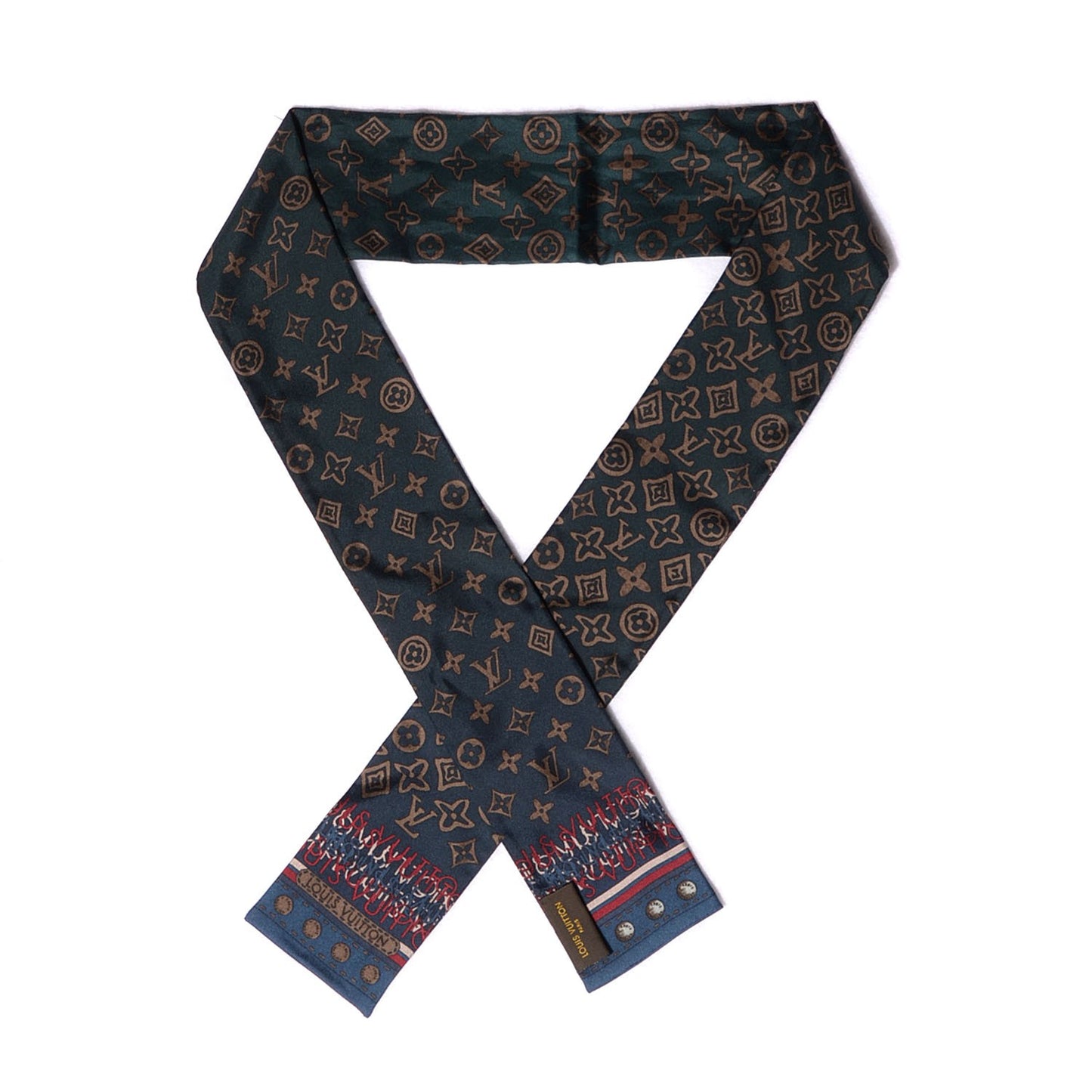 Silk Monogram Map Bandeau
