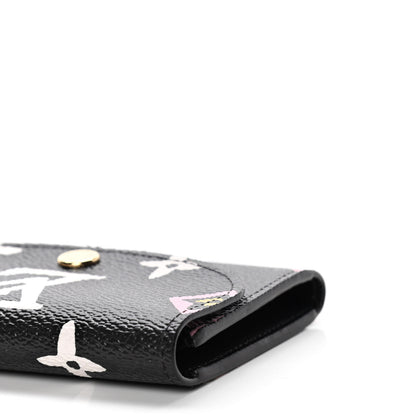 Louis Vuitton Monogram Giant Wild At Heart Rosalie Coin Purse Black 9 of 10
