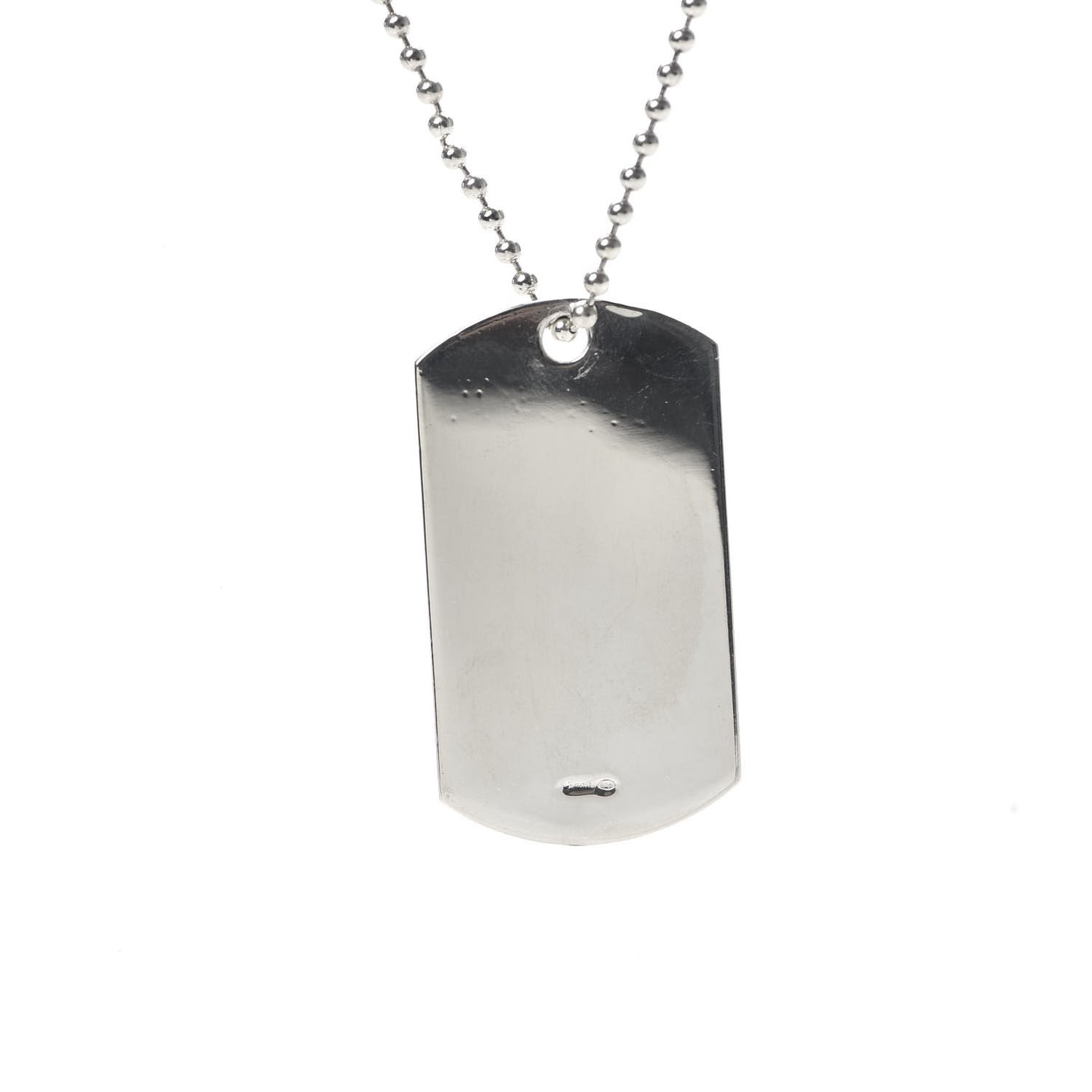 Sterling Silver Dog Tag Necklace
