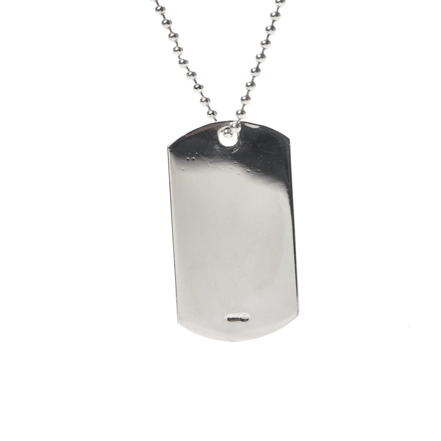 Gucci Sterling Silver Dog Tag Necklace 5 of 8