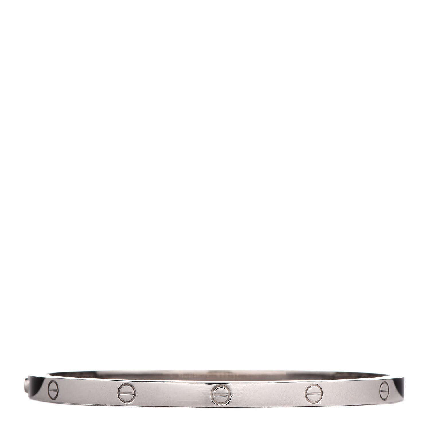 Cartier 18K White Gold Small LOVE Bracelet 16 3 of 5