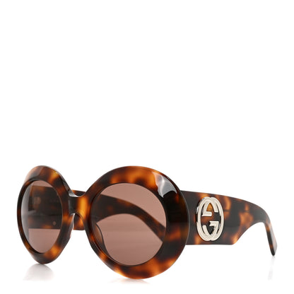 Gucci Acetate Round GG1647S Sunglasses Tortoise 1 of 7