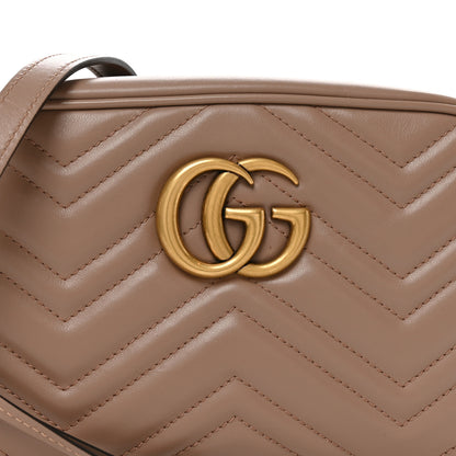 Gucci Calfskin Matelasse Small GG Marmont Chain Shoulder Bag Porcelain Rose 8 of 11