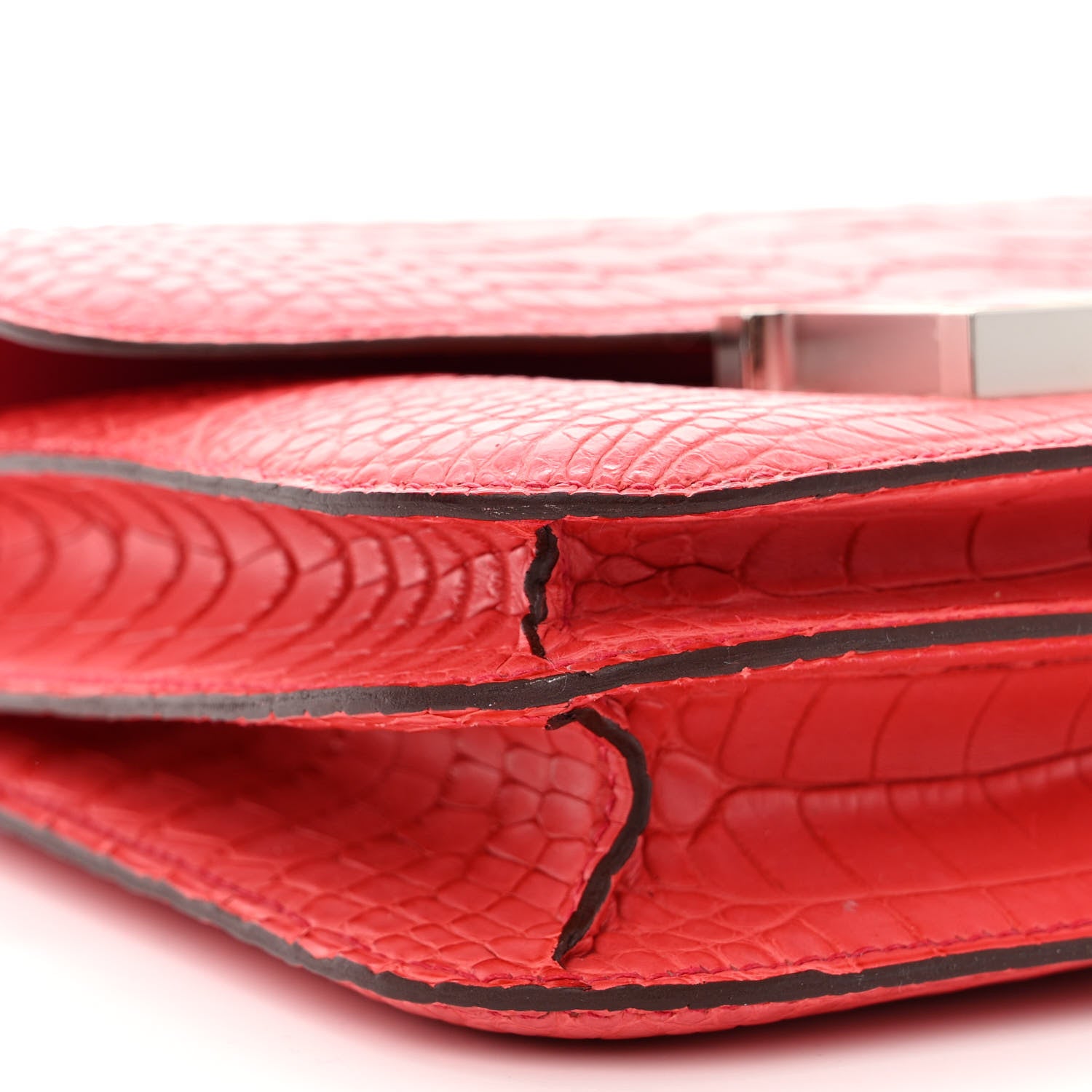 Hermes Matte Alligator Constance 18 Bougainvillea 9 of 11