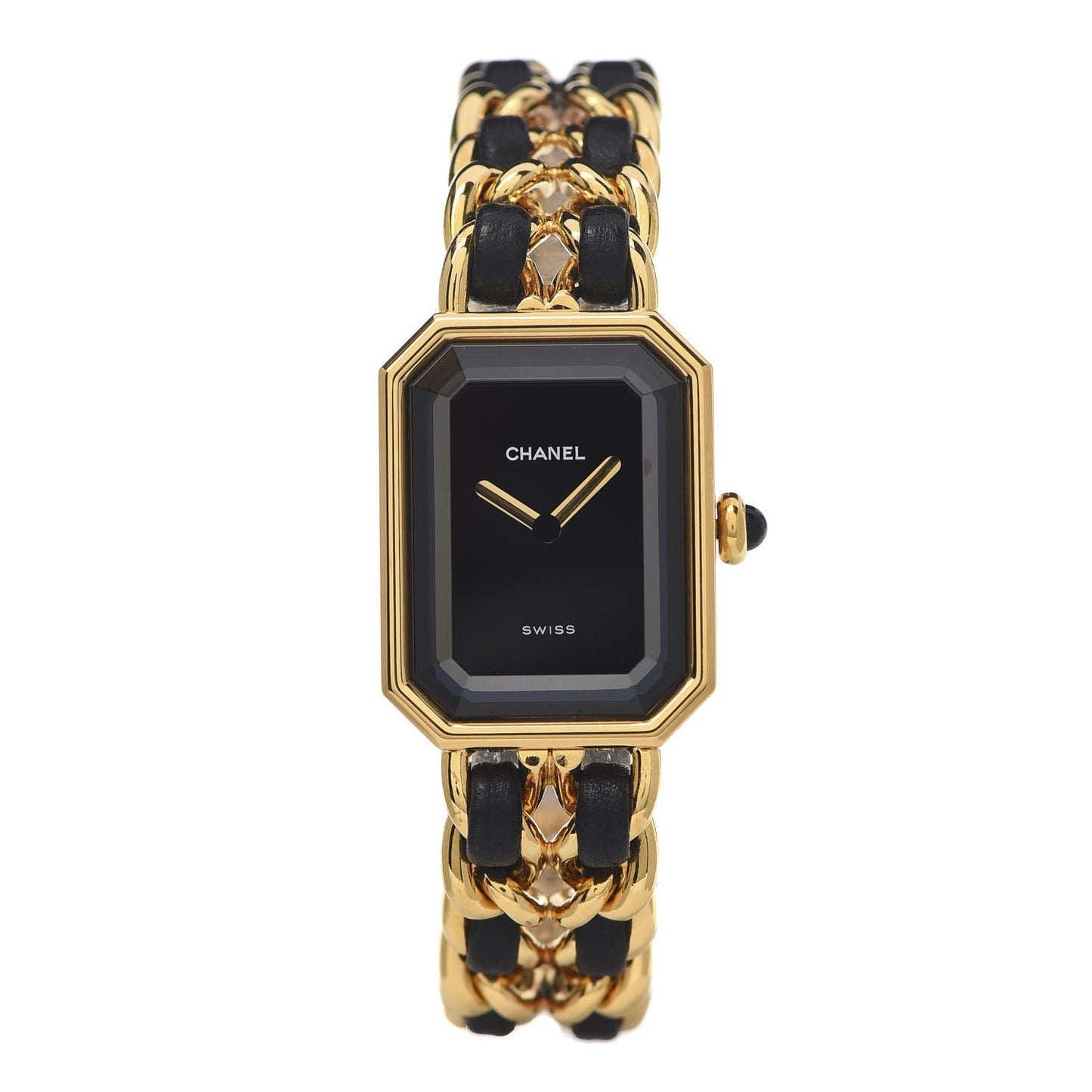 Stainless Steel Lambskin 20mm Chain Premiere Quartz Watch Gold L