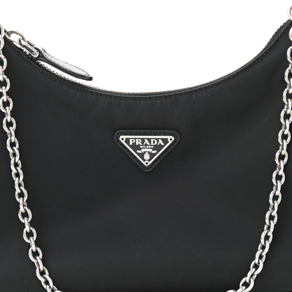 Prada Nylon Re-Edition 2005 Shoulder Bag Black 9 of 12