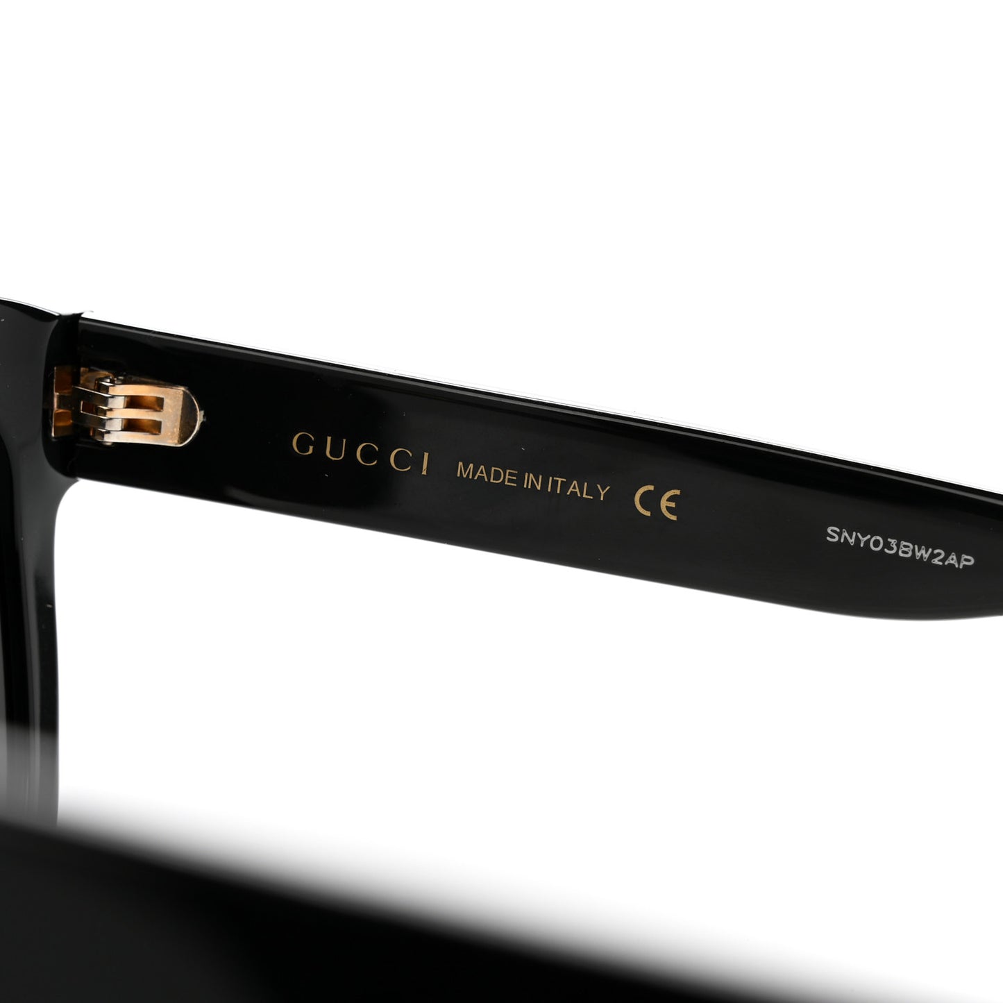 Acetate Square Frame Sunglasses GG0034S Black
