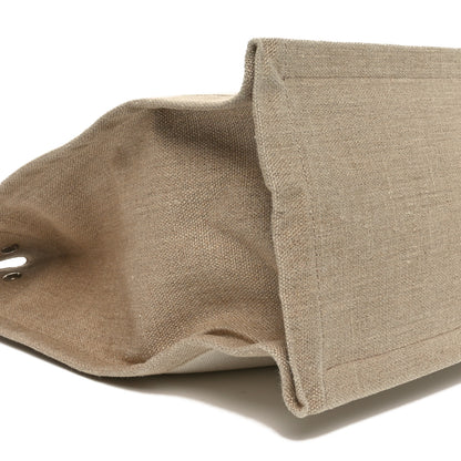 Saint Laurent Linen Calfskin Rive Gauche Tote Greggio Natural 9 of 10