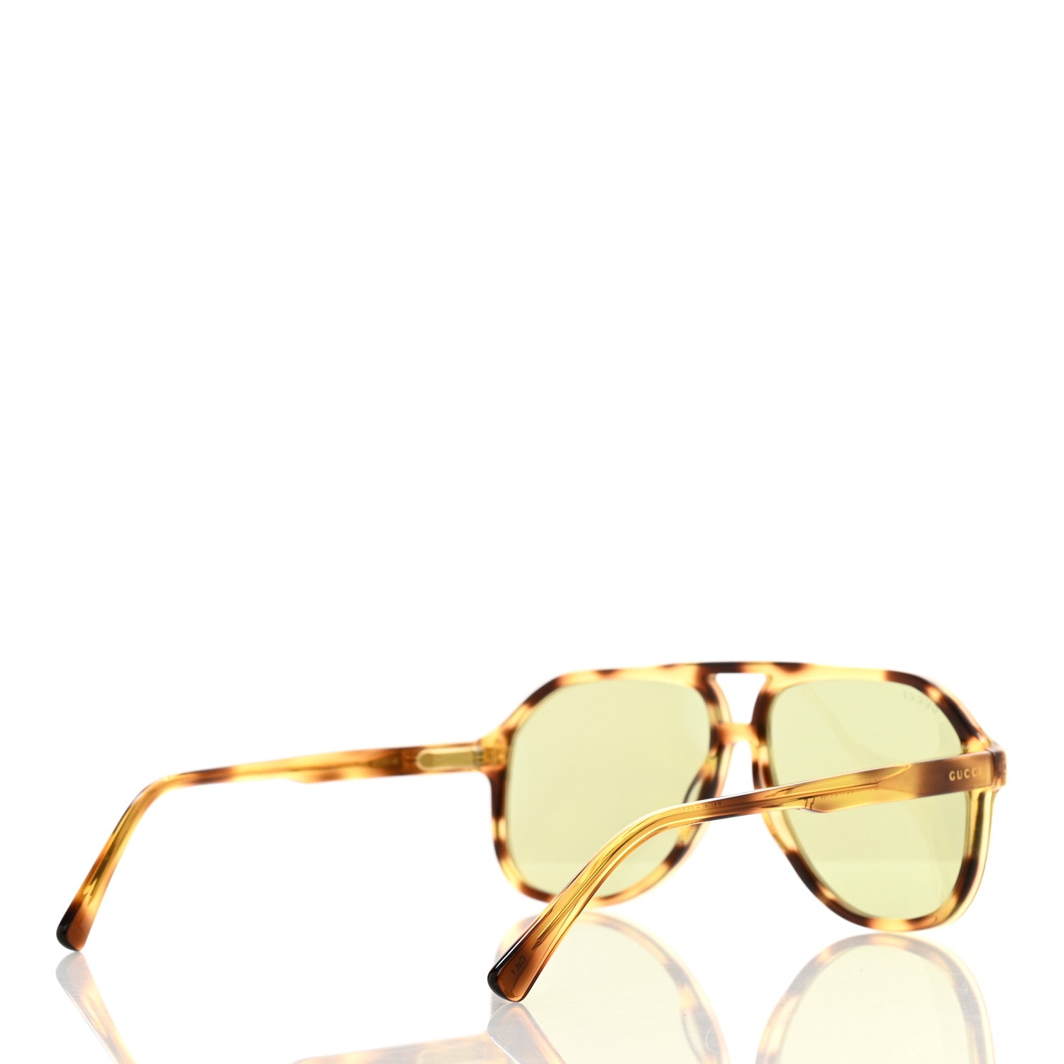 Gucci Acetate Aviator Sunglasses GG0142S Tortoise 4 of 7