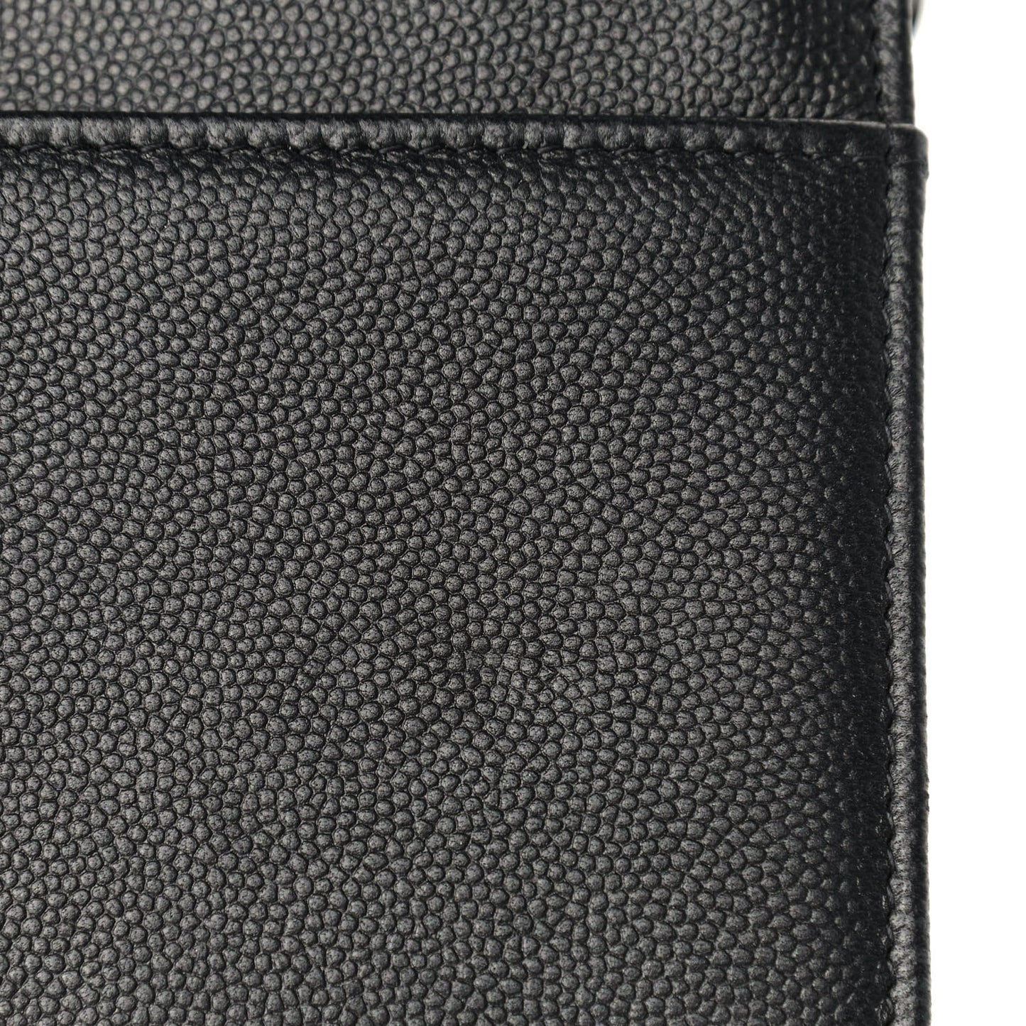 Caviar Quilted Boy Wallet On Chain WOC So Black