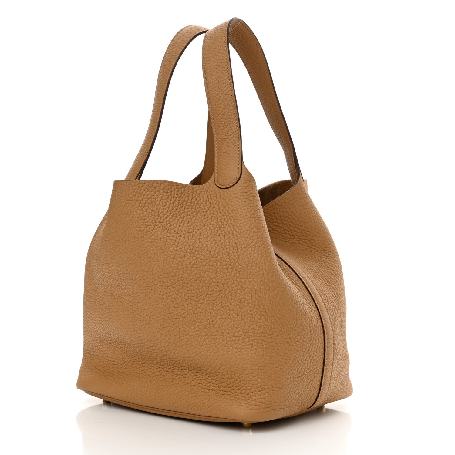 Hermes Taurillon Clemence Picotin Lock 22 MM Biscuit 3 of 10