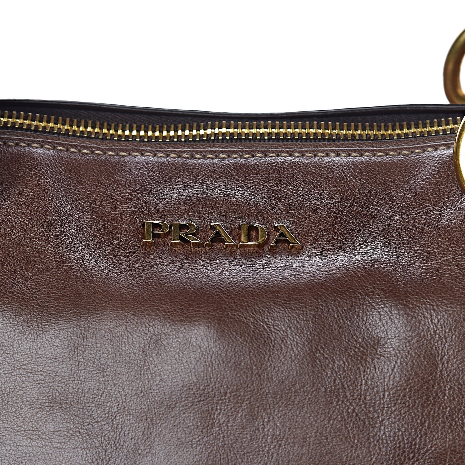 Prada Vitello Lux Bauletto Bambu 9 of 17