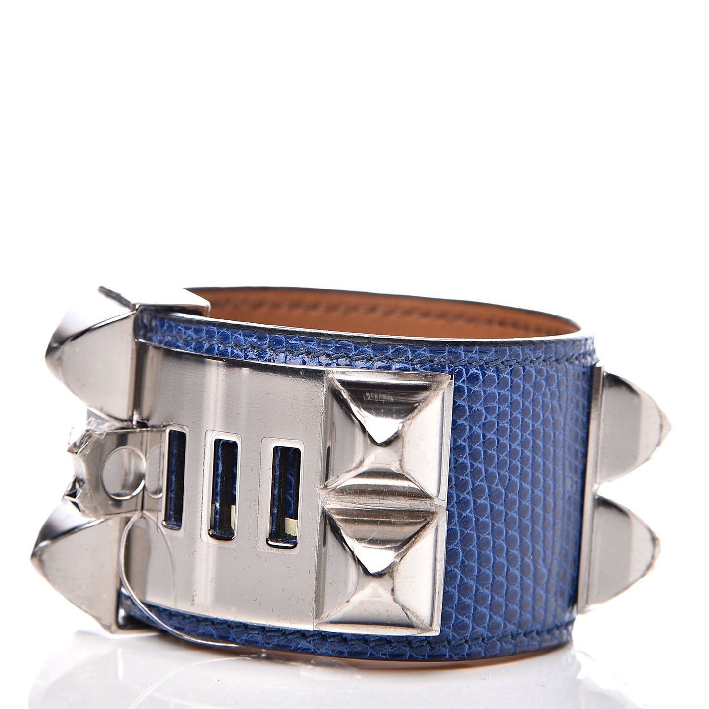 Lizard Collier De Chien CDC Bracelet T2 Bleu Saphir