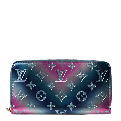 Louis Vuitton Metallic Vernis Degrade Zippy Wallet Blue Pink 1 of 11