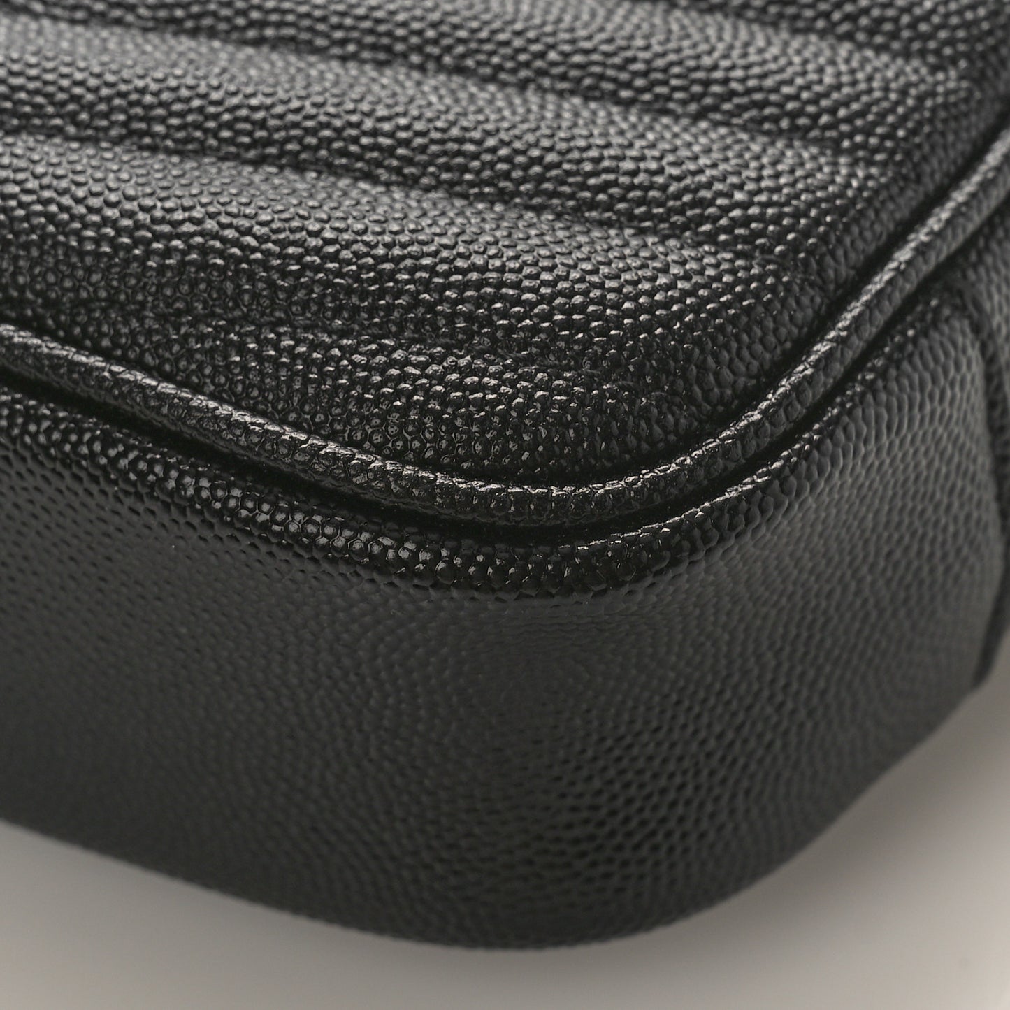 Grain De Poudre Matelasse Monogram Mini Lou Camera Bag Black