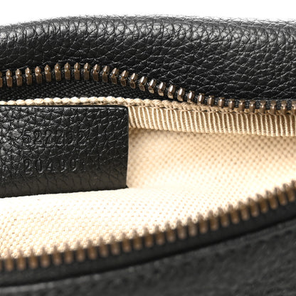 Gucci Grained Calfskin Small Logo Belt Bag Black 13 of 19