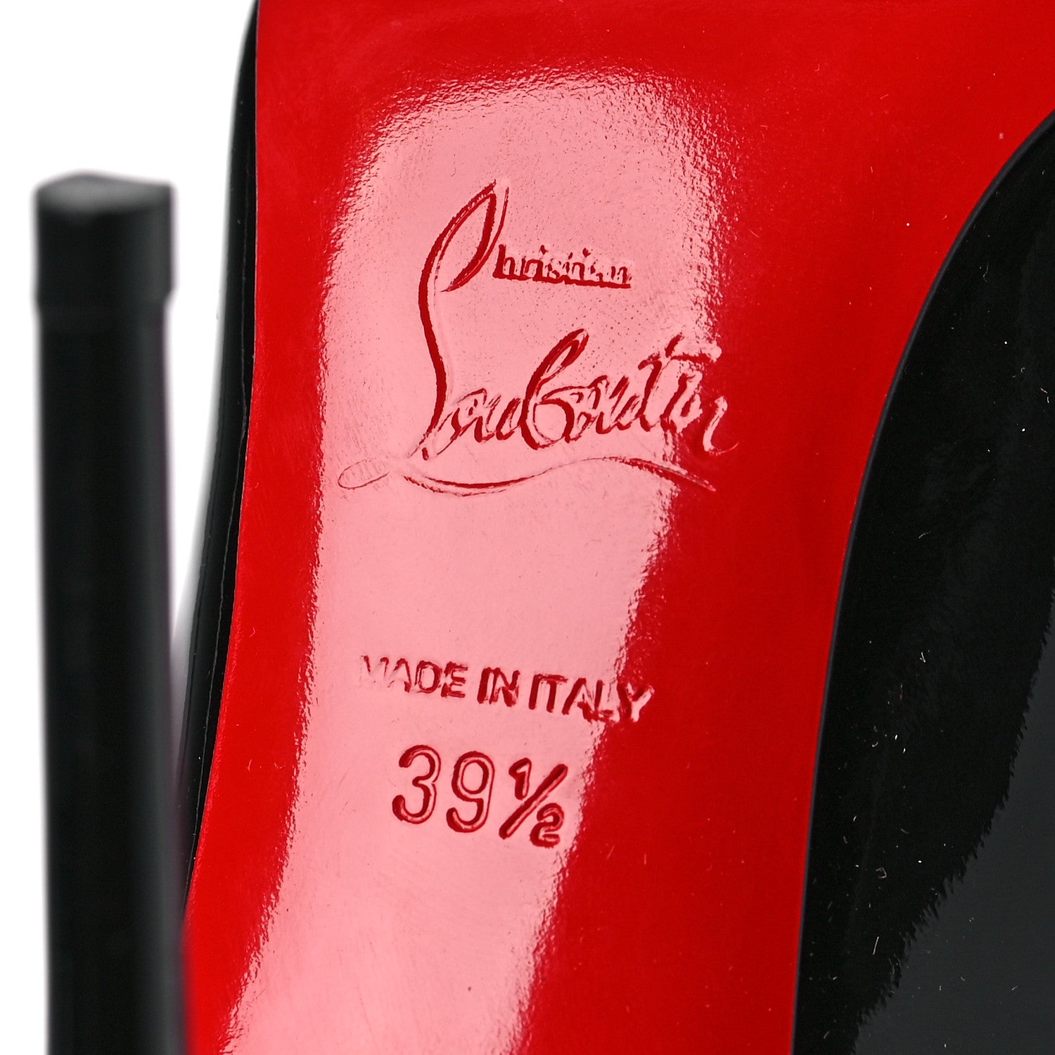 Christian Louboutin Patent Hot Chick 100 Pumps 39.5 Black 6 of 7