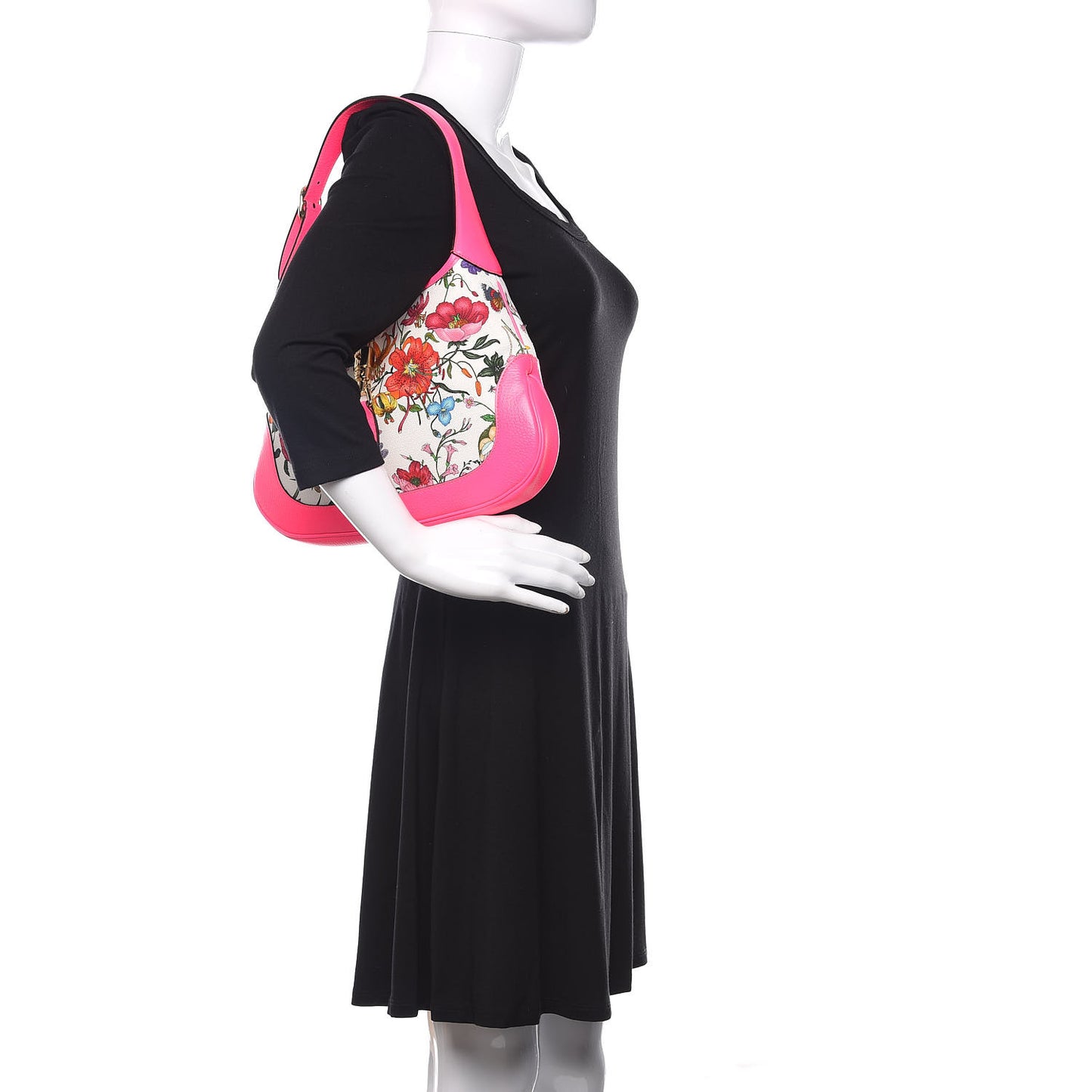 Canvas Flora Medium Jackie Hobo Fuchsia