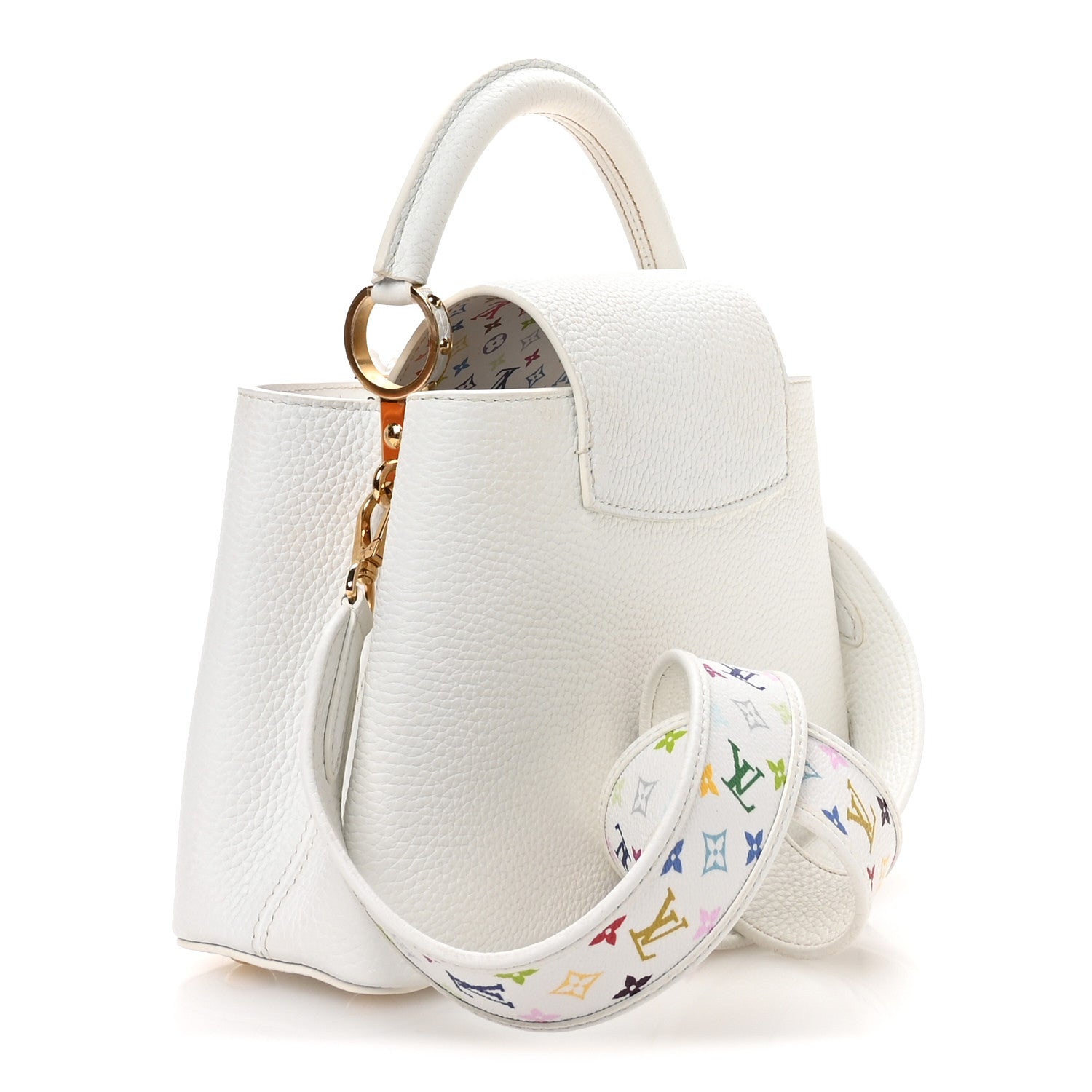 Louis Vuitton LV X TM Taurillon BB Capucines Blanc 1818370