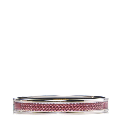 Hermes Enamel Narrow Printed Coaching Bracelet 70 1 of 6