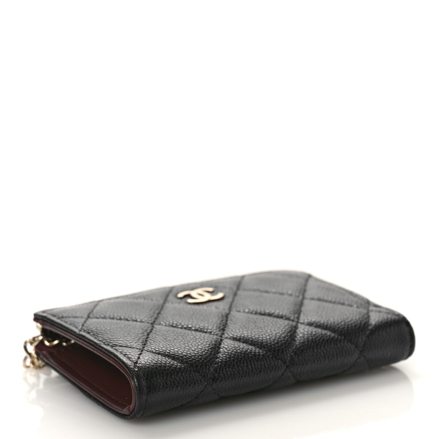 Chanel Caviar Quilted Key Holder Case Black 4 of 10