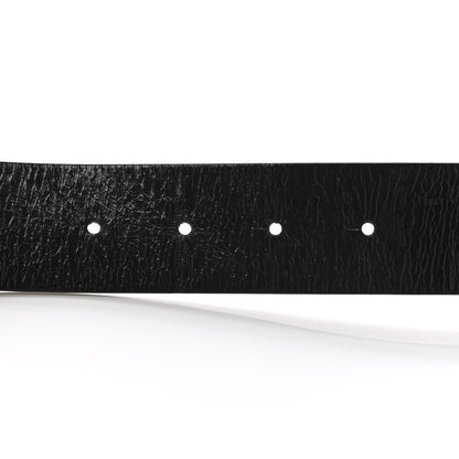 Chanel Patent Calfskin CC Reversible Belt 95 Black White 4 of 6