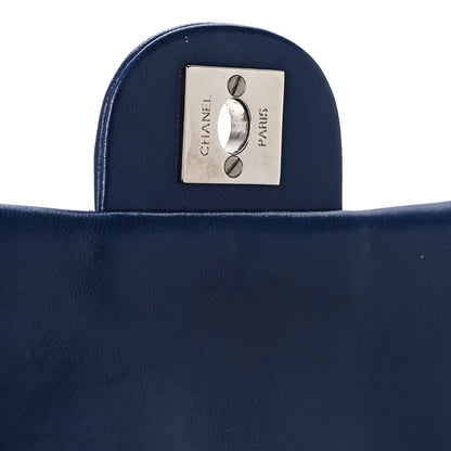 Chanel Lambskin Quilted Strass Flap Dark Blue 7 of 11