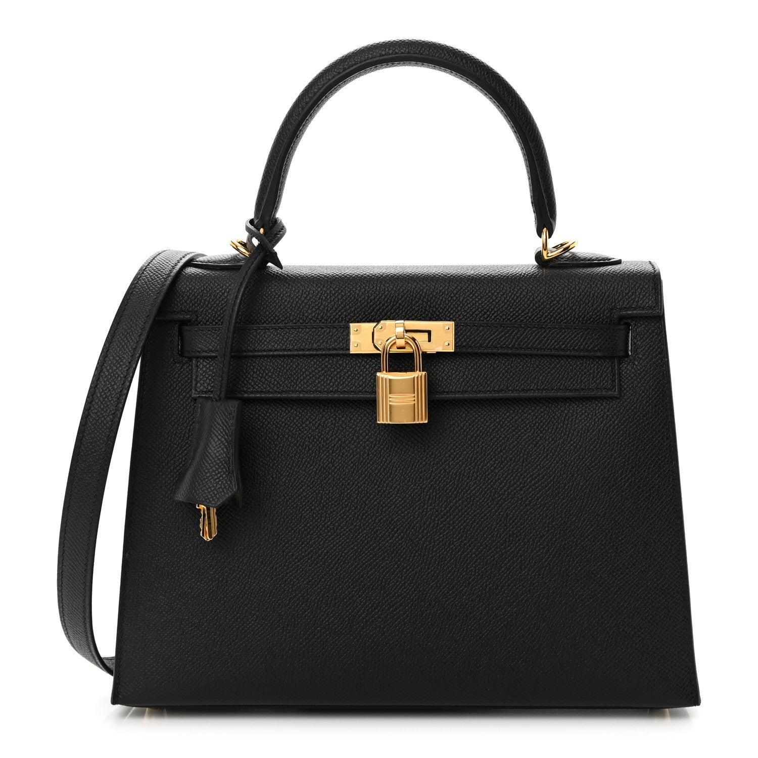 Hermes Epsom Kelly Sellier 25 Black 1 of 14
